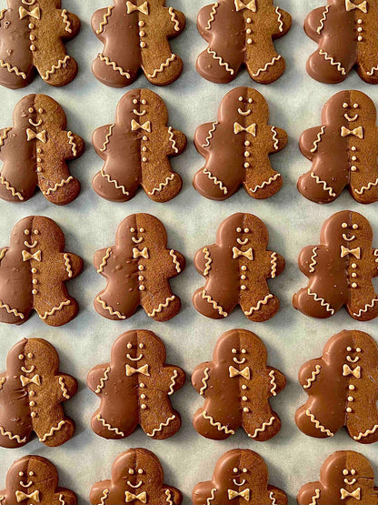 Pack of 4 Chocolate Dipped Gingerbread Men