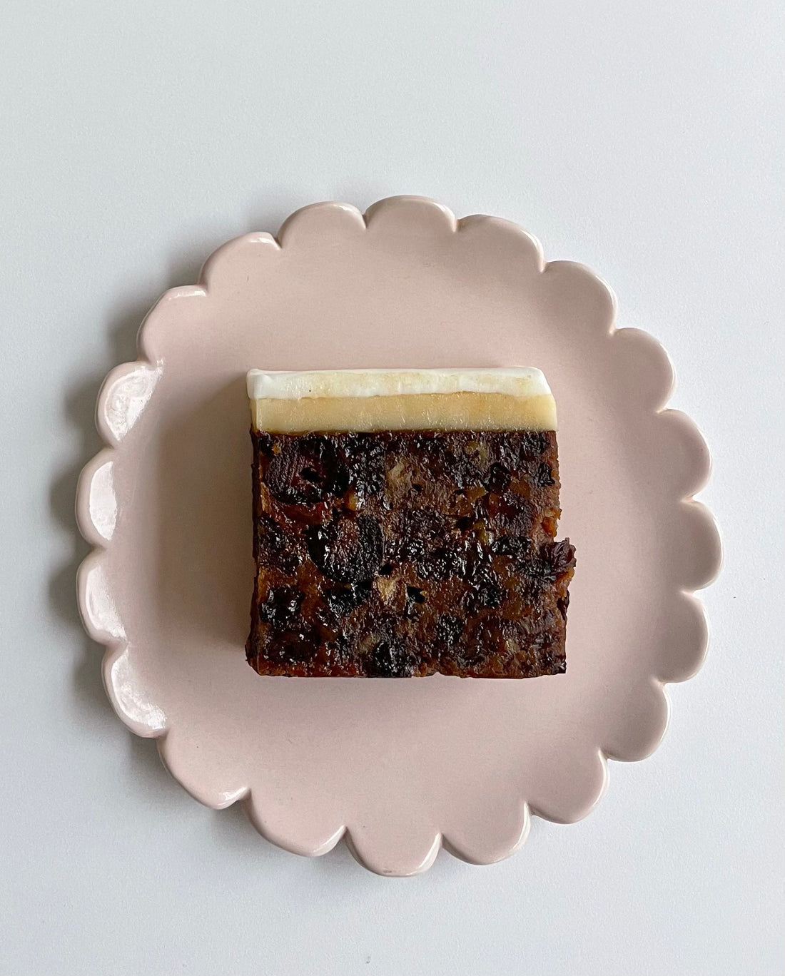 Christmas Fruit Cake Slice